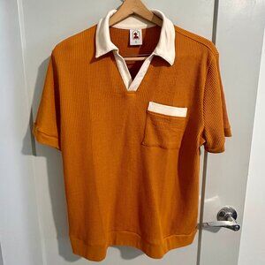 The Cannes Waffle Knit Shirt - Burnt Sienna PM